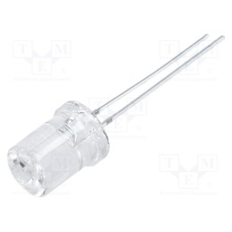 10 pcs : OSW5DK83C1A - LED, 8mm, white cold, 220÷330mcd, 120°, Front: recessed, 2.9÷3.6V