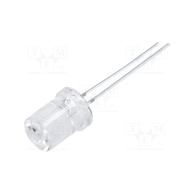 10 pcs : OSW5DK83C1A - LED, 8mm, white cold, 220÷330mcd, 120°, Front: recessed, 2.9÷3.6V