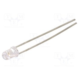 10 pcs : LTL1CHTBK4 - LED, 3mm, blue, 240÷1900mcd, 30°, Front: convex, 3.5÷3.8V
