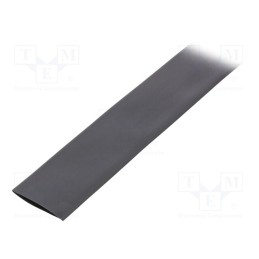 10 m : CB-HFT(3X) 15 1M - Heat shrink sleeve, glueless, 3: 1, 15mm, L: 1m, black, polyolefine