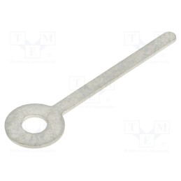 50 pcs : 4003 - Tip: solder lug ring, 0.5mm, M3, Ø: 3.3mm, THT, screw, brass, tinned
