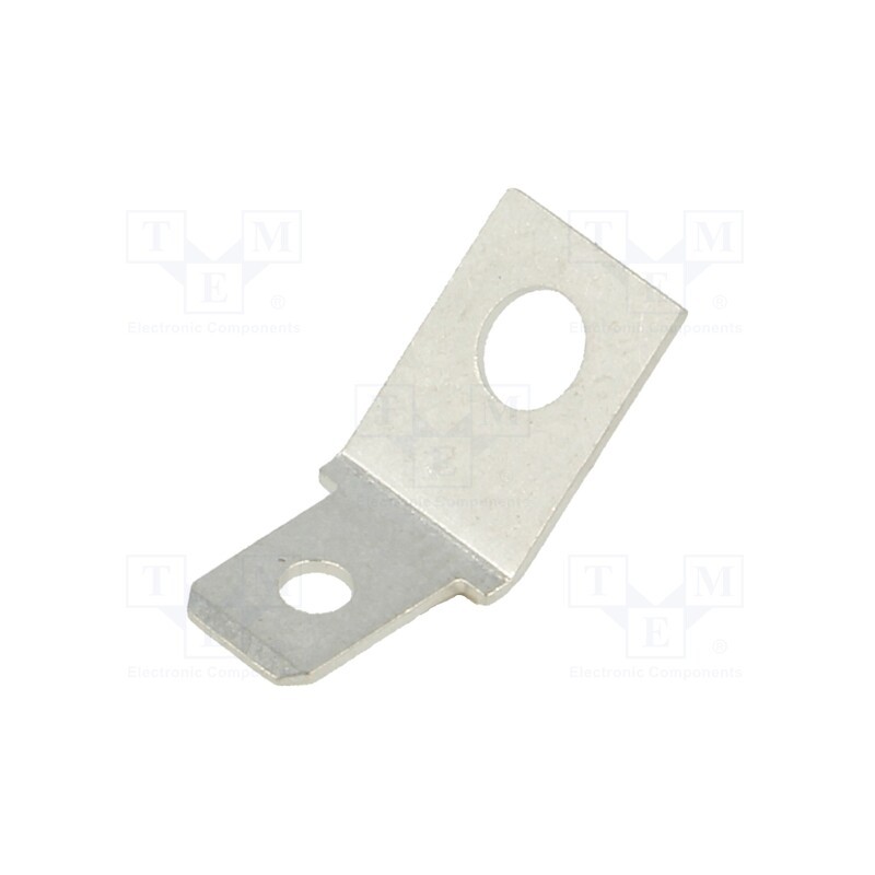 50 pcs : 4095 - Terminal: flat, 4.7mm, 0.5mm, male, M3, screw, brass, tinned