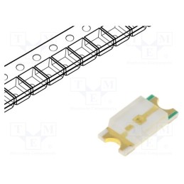 20 pcs : OF-SMD3216PG - LED, SMD, 1206, green, 600÷1300mcd, 3.2x1.6x0.68mm, 120°, 2.8÷3.4V