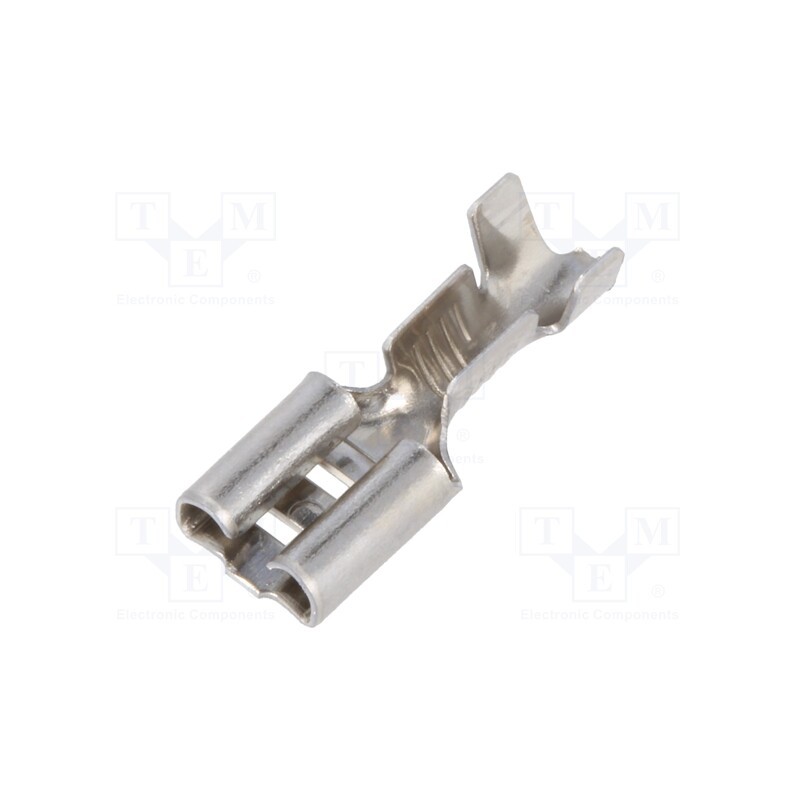 50 pcs : 4-160256-2 - Terminal: flat, 6.3mm, 0.8mm, female, 1÷2.5mm2, crimped, straight