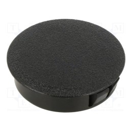 10 pcs : 8611 - Stopper, polyamide, Wall thick: 0.8÷1.6mm, H: 11.5mm, black