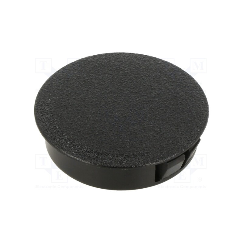 10 pcs : 8611 - Stopper, polyamide, Wall thick: 0.8÷1.6mm, H: 11.5mm, black