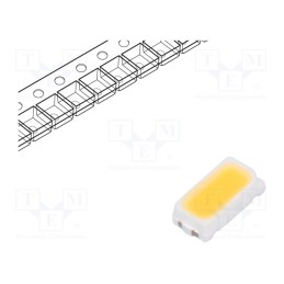 50 pcs : RF-IMHI13DS-ED-F - LED, SMD, 3014,PLCC2, white warm, 9÷14lm, 2700-3050K, 80, 120°, 30mA