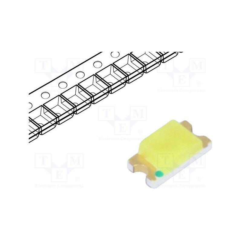 50 pcs : FYLS-1206UWC - LED, SMD, 1206, white cold, 500mcd, 7000K, 140°, 20mA, 2.8÷3.6V