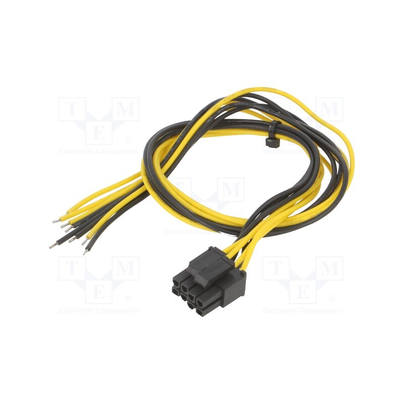 10 pcs : AK-SC-22 - Cable: mains, EPS 8pin female,wires, 0.45m