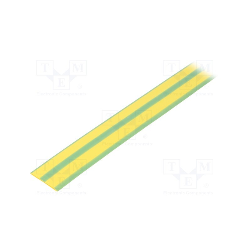10 m : CB-HFT(2X) 20.0 - Heat shrink sleeve, glueless, 2: 1, 20mm, L: 1m, yellow-green