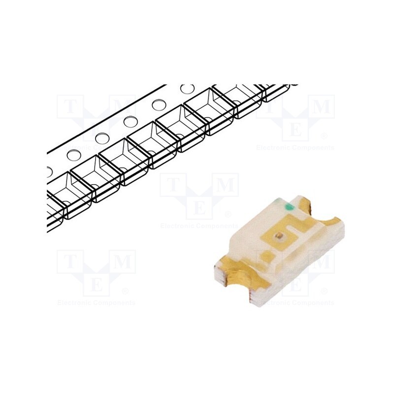 50 pcs : LL-S150UYC-Y2-1B - LED, SMD, 1206, yellow, 100÷150mcd, 3.2x1.6x1.1mm, 120°, 1.6÷2.4V