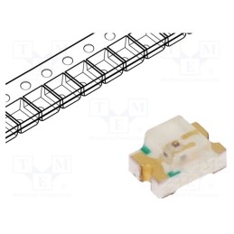 50 pcs : LL-S170UYC-Y2-1B - LED, SMD, 0805, yellow, 85÷120mcd, 2x1.25x1.1mm, 120°, 1.6÷2.4V