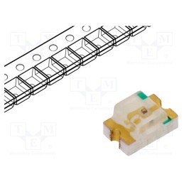50 pcs : LL-S170UGC-1B - LED, SMD, 0805, yellow green, 20÷40mcd, 2x1.25x1.1mm, 120°, 20mA