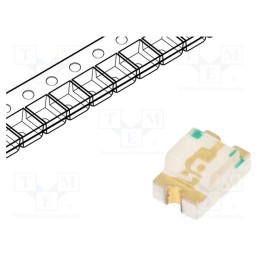 50 pcs : LL-S170PGC-G5-1A - LED, SMD, 0805, green, 300÷600mcd, 2x1.25x1.1mm, 120°, 2.6÷3.6V