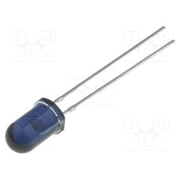 20 pcs : TSAL6400 - IR transmitter, 5mm, 940nm, blue,transparent, 160mW, 25°, THT