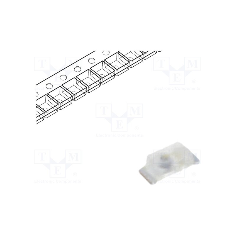 20 pcs : LS L29K-G1J2-1 - LED, SMD, 0603, red, 8÷25mlm, 1.8÷7.1mcd, 1.7x0.8x0.65mm, 160°, 2mA