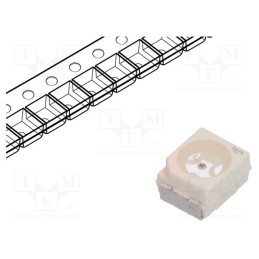 20 pcs : LS T67K-J1K2-1 - LED, SMD, 3528,PLCC2, red, 15÷30mlm, 4.5÷9mcd, 3.4x3x2.1mm, 120°