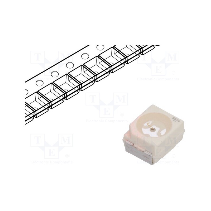 20 pcs : LS T67K-J1K2-1 - LED, SMD, 3528,PLCC2, red, 15÷30mlm, 4.5÷9mcd, 3.4x3x2.1mm, 120°