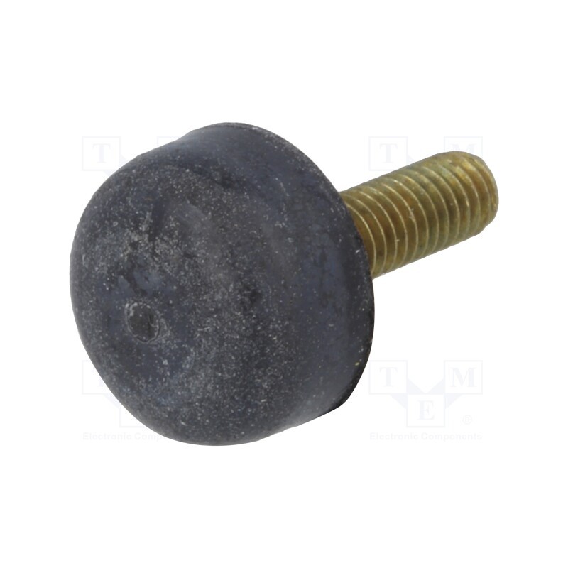 10 pcs : TB-3 - Screw fastened foot, H: 5.1mm, Thread len: 10.2mm, Thread: M3