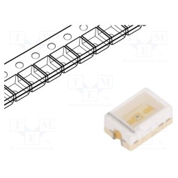 20 pcs : SML-012V8TT86 - LED, SMD, 1208, red, 25÷63mcd, 3x2x1.3mm, 2.2V, 20mA, λd: 625÷635nm