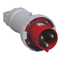 1 pcs - Amphenol Industrial, Tough & Safe IP67 Red Cable Mount 3P + E Industrial Power Plug, Rated At 125A, 415 V