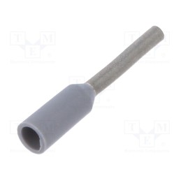 50 pcs : 459706 - Tip: bootlace ferrule, insulated, copper, 0.14mm2, 6mm, tinned