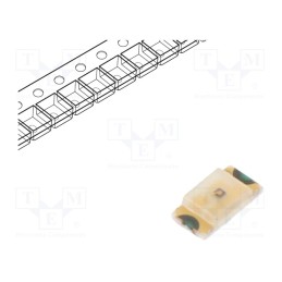 20 pcs : LG Q396-PS-35-0-20-R18 - LED, SMD, 0603, green, 780mlm, 45÷280mcd, 1.6x0.8x0.4mm, 150°, 20mA