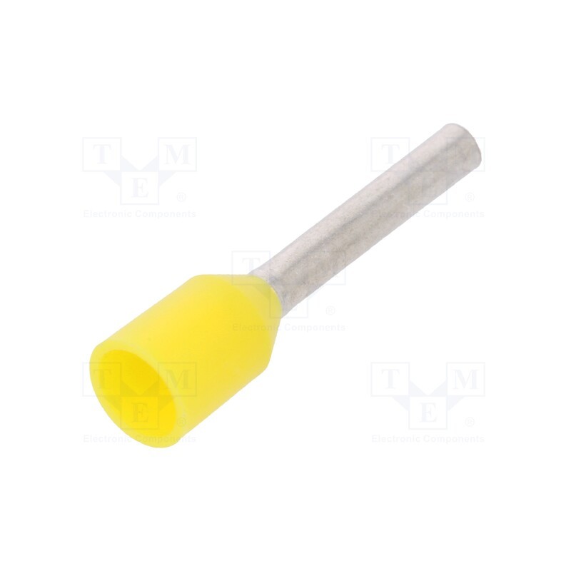 50 pcs : 460310W - Tip: bootlace ferrule, insulated, copper, 1mm2, 10mm, tinned, 18AWG