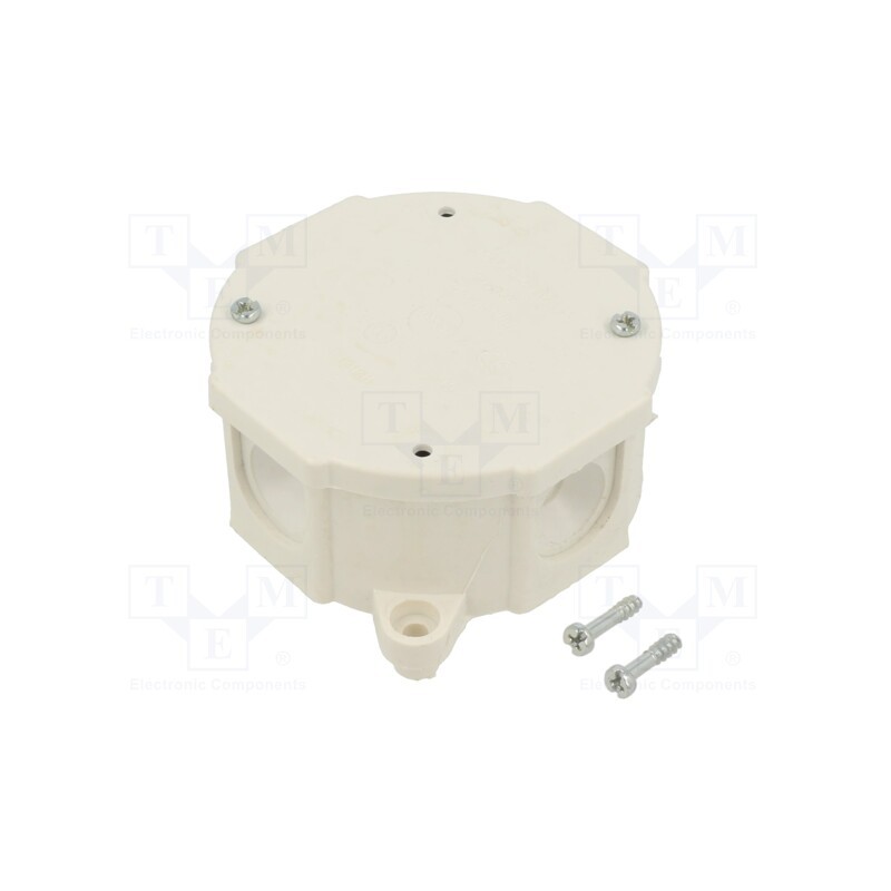 10 pcs : PHB/EMPTY WHITE - Enclosure: junction box, X: 60mm, Y: 60mm, Z: 30mm, wall mount, white