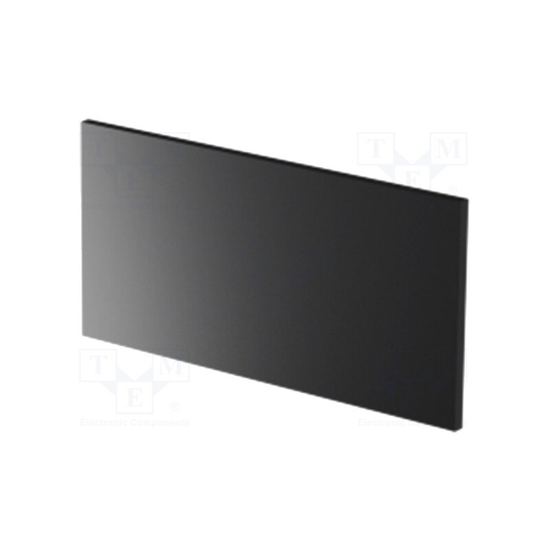10 pcs : 6.271 - Front panel, Panel colour: black, UL94V-0