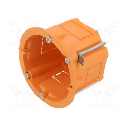 10 pcs : PK-60G ORANGE - Enclosure: junction box, Ø: 60mm, Z: 45mm, plaster embedded, orange