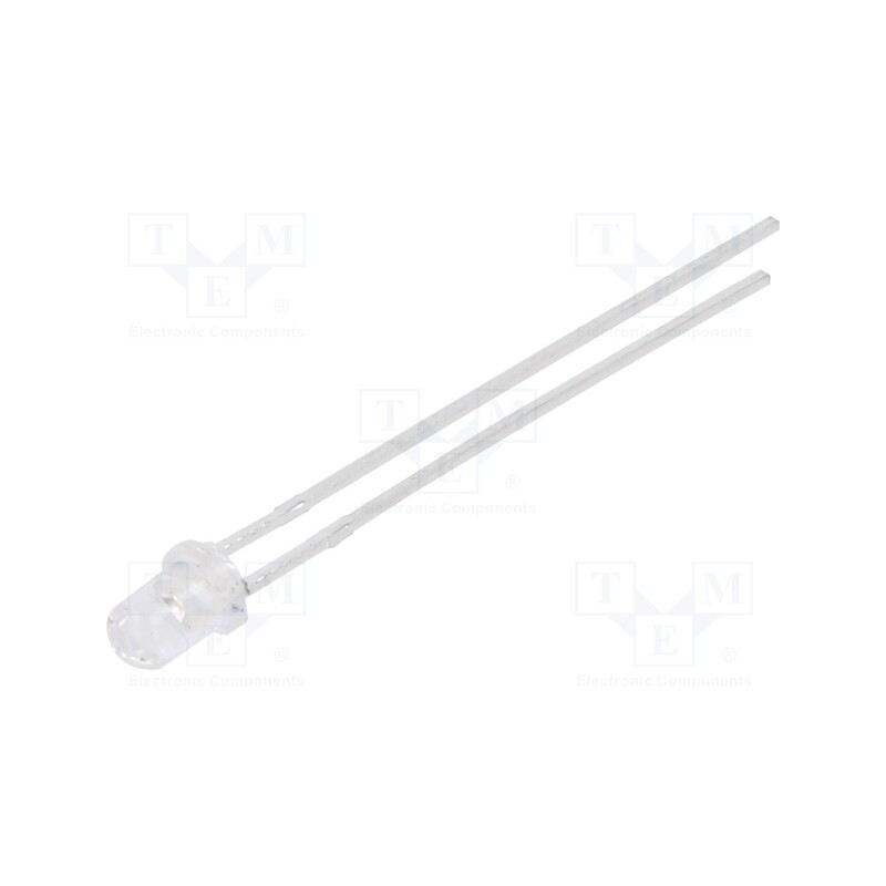 10 pcs : INL-3AG30 - LED, 3mm, green, 11000÷18000mcd, 30°, Front: convex, 2.8÷3.8V, 95mW