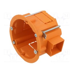 10 pcs : PK-60ŁG ORANGE - Enclosure: junction box, Ø: 60mm, Z: 45mm, plaster embedded, orange