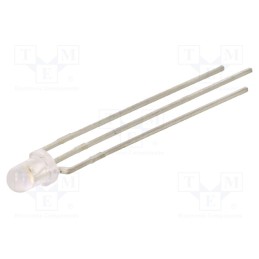 10 pcs : LTL1BETBYJR5 - LED, 3mm, blue/amber, 40°, Front: convex, 3.1÷3.8/2.05÷2.4V