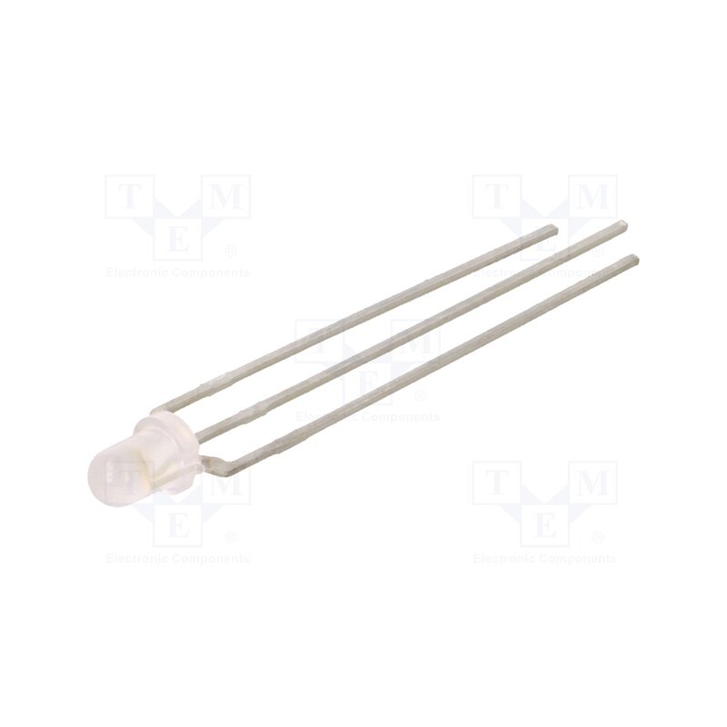 10 pcs : LTL1BEKGYJ - LED, 3mm, yellow/green, 45°, Front: convex, 2÷2.4/2÷2.4V