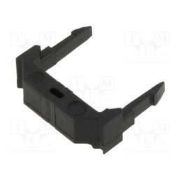 50 pcs : 499252-5 - Cable clamp, PIN: 10, snap fastener, IDC connectors, black