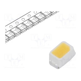 50 pcs : RF-40QK14DS-EC-Y - LED, SMD, 2014,Mini PLCC2, white neutral, 4÷9lm, 3880-4220K, 95