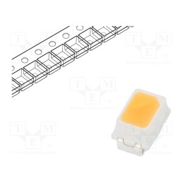 50 pcs : RF-W24TK14DS-EC-Y - LED, SMD, 2014,Mini PLCC2, white warm, 3÷7lm, 2250-2475K, 90, 120°