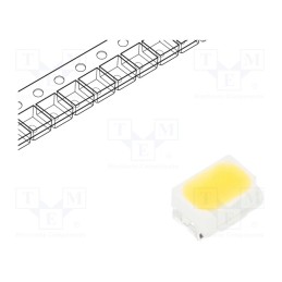 50 pcs : RF-30HA20DS-EE-F-Y - LED, SMD, 3020,PLCC2, white warm, 9÷13lm, 2700-3225K, 80, 120°, 30mA