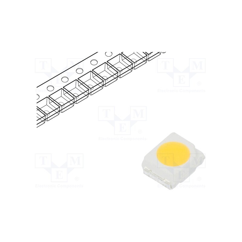 50 pcs : RF-K35HK30DS-EC-Y - LED, SMD, 3528,PLCC2, white warm, 6÷10lm, 3250-3650K, 80, 120°, 20mA