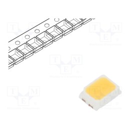 50 pcs : RF-W40QI16DS-EE-Y - LED, SMD, 2216,PLCC2, white neutral, 4÷8lm, 3850-4250K, 95, 120°