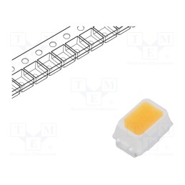 50 pcs : RF-27QK14DS-EC-Y - LED, SMD, 2014,Mini PLCC2, white warm, 4÷8lm, 2650-2800K, 95, 120°