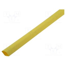 10 m : CB-HFT(2X) 6.4 - Heat shrink sleeve, glueless, 2: 1, 6.4mm, L: 1m, yellow, -55÷125°C