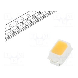 50 pcs : RF-W30TK14DS-EC-Y - LED, SMD, 2014,Mini PLCC2, white warm, 4÷8lm, 2780-3110K, 90, 120°