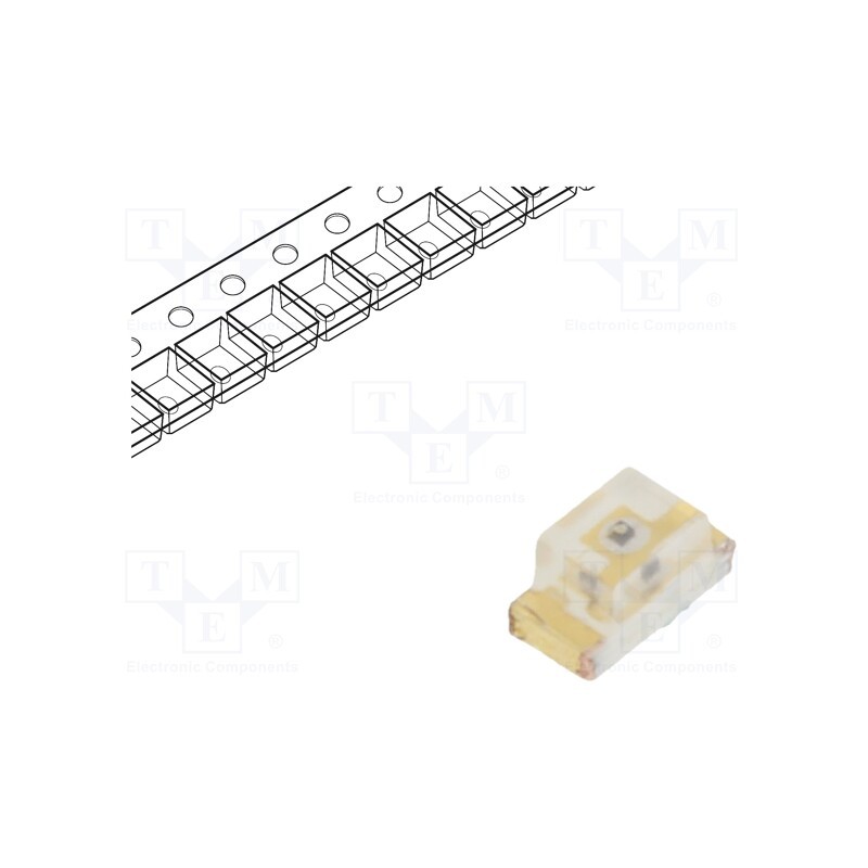 20 pcs : 19-21UYC/S530-A3/4T - LED, SMD, 1608, yellow, 37÷58mcd, 1.6x0.8x0.8mm, 100°, 2÷2.4V, 20mA
