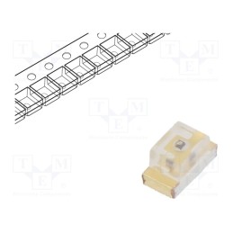 20 pcs : 19-21SYGC/S530-E2/4T - LED, SMD, 0603, yellow green, 16÷21mcd, 1.6x0.8x0.8mm, 100°, 20mA
