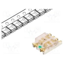 10 pcs : OSRP1206C1C - LED, SMD, 1206, red/green, 3.2x2.7x1.1mm, 120°, 1.8÷2.6/2.6÷3.6V