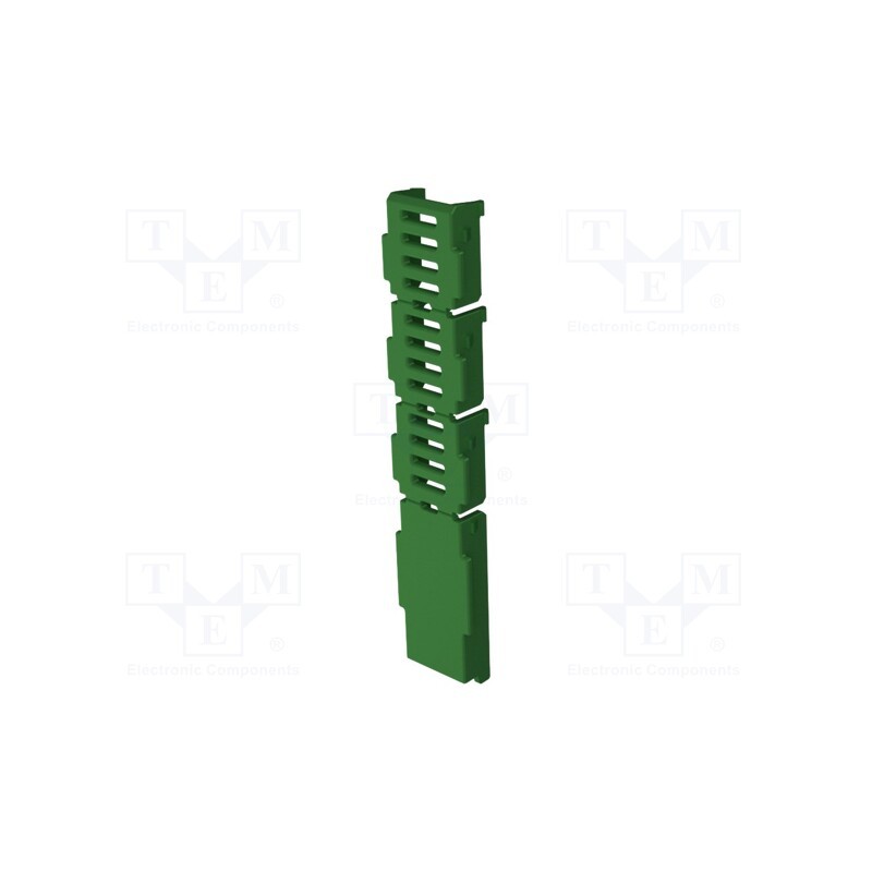 10 pcs : P10000004T - Stopper, 17.5 Railbox Vertical & Multilevel, green