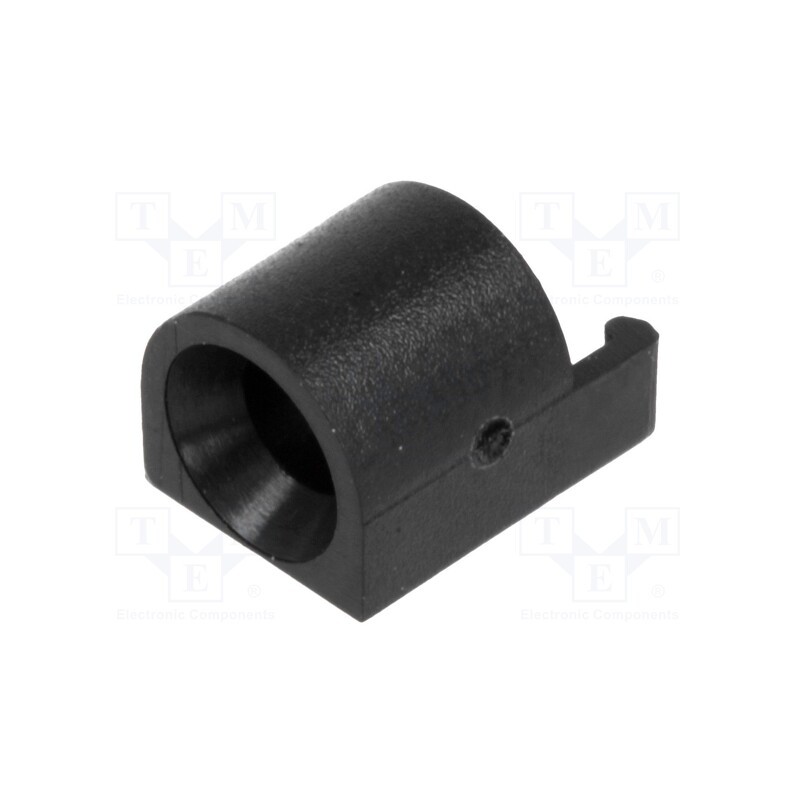 50 pcs : FIX-LED-321 -AS - LED housing, 3mm, polyamide, angular, black, UL94V-2, H: 5.6mm