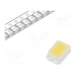 50 pcs : RF-WMTI20DS-HH-F-Y - LED, SMD, 3020,PLCC2, white cold, 2550÷3500mcd, 5550-6040K, 90